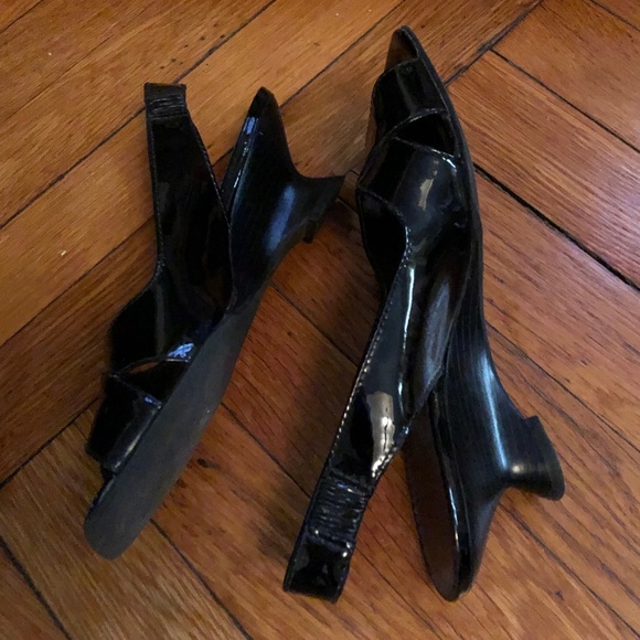 Franco Sarto black patent leather sandals - Picture 5 of 5
